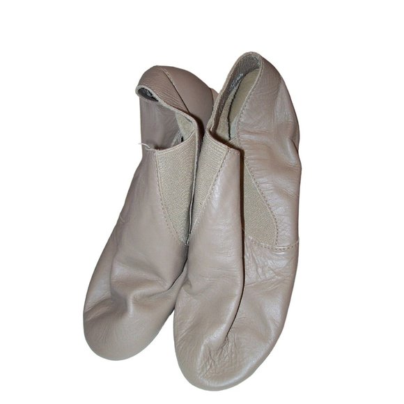 NEW Leo's Leather Dance Protege Econo Jazz Suntan Boot Shoe Adult Size 4.5  M - Picture 1 of 4